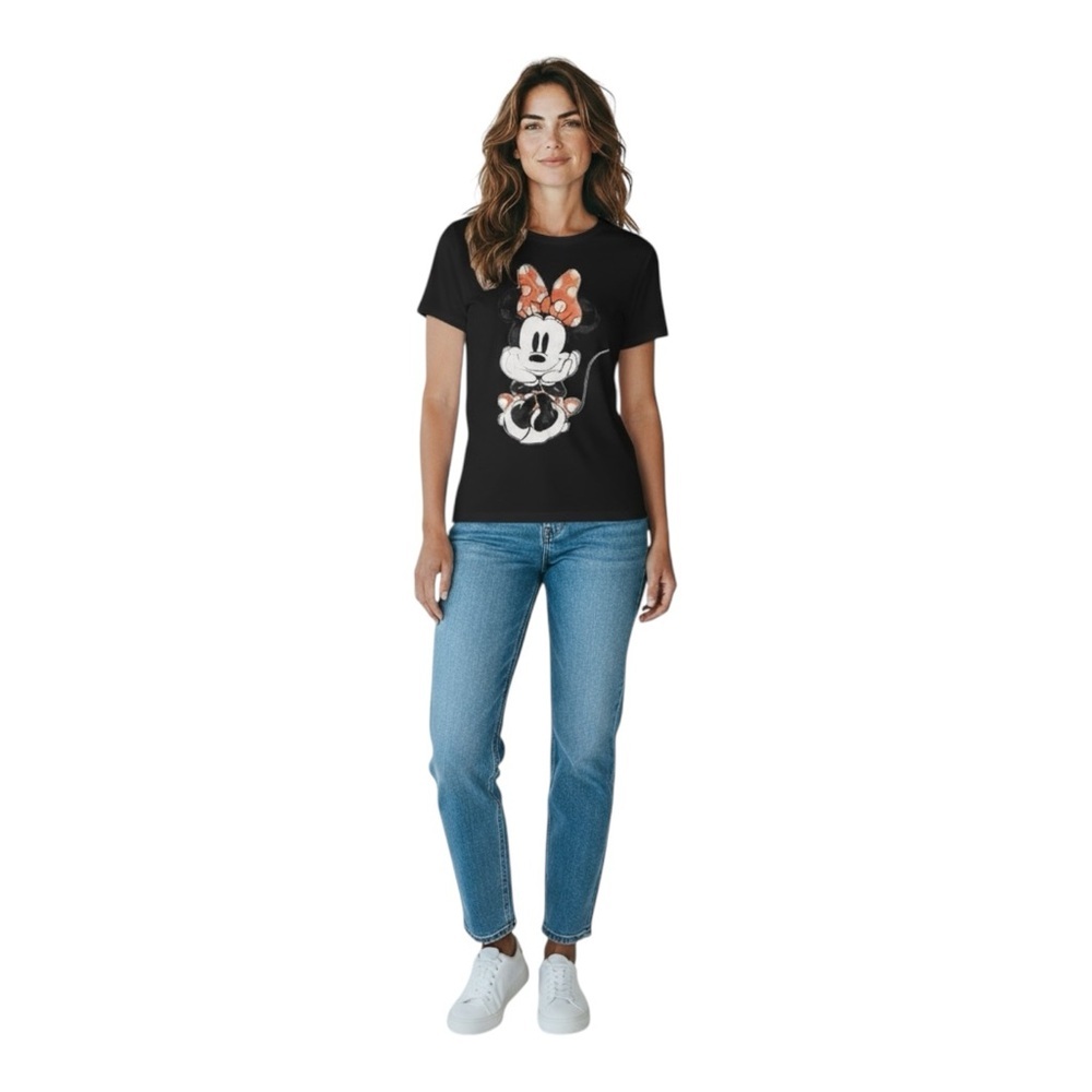 Disney Minnie Mouse Women’s Size XS Black T-Shirt